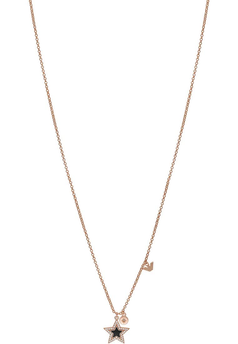 EMPORIO ARMANI Halskette Für Frauen Sentimental, Länge: 350+70mm, Sterngrösse: 13X14mm Rose Gold Mes