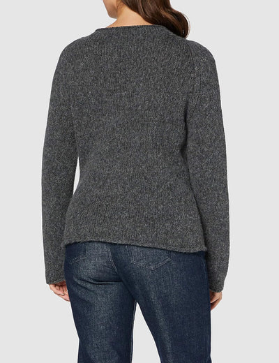 BOSS Damen C_faycles Pullover L Medium Grey30, L Medium Grey30