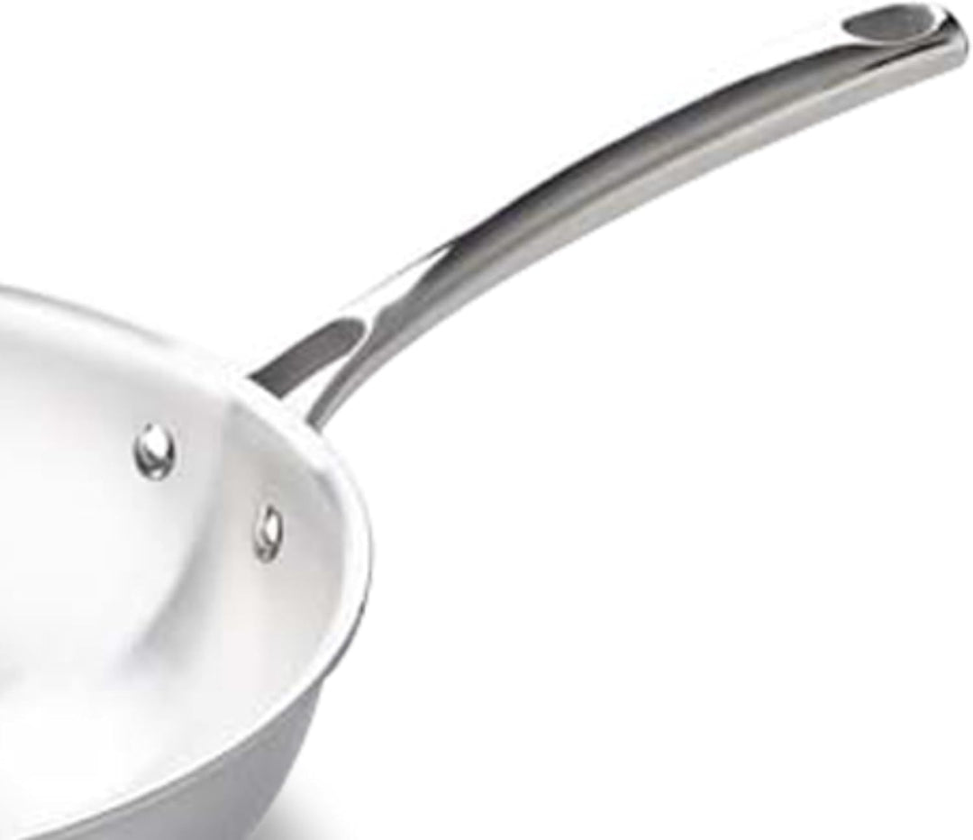 BK Superior Dreischicht-Edelstahl-Wokpfanne, 30 cm, 3-lagig, Multiclad, Polierter Edelstahl, Indukti