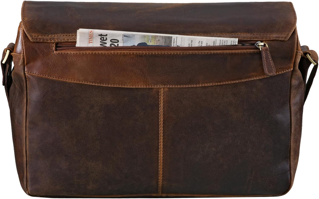 STILORD 'Lonzo' Vintage Umhängetasche echtes Büffel-Leder Messenger Bag für Herren und Damen Unitasc