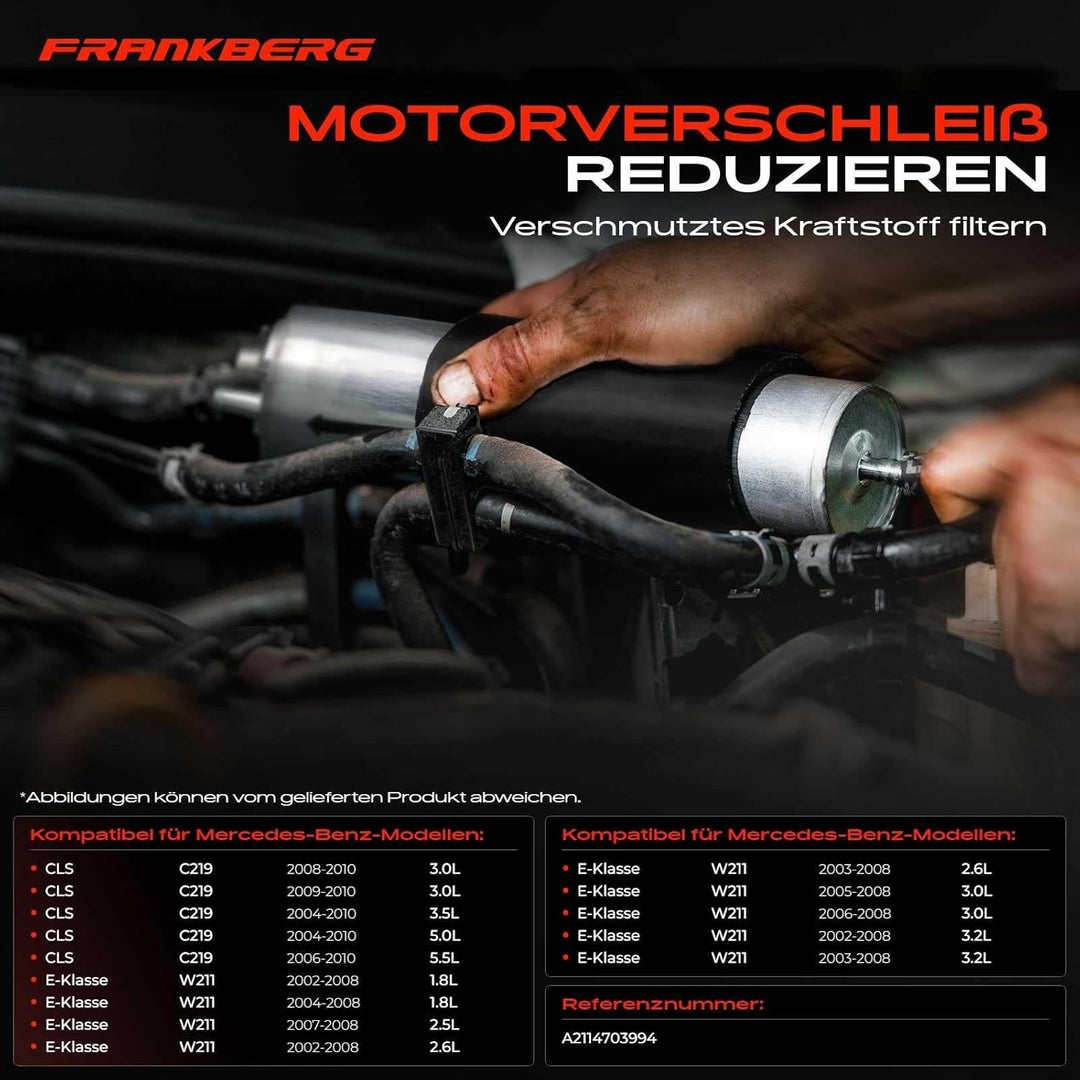 Frankberg Kraftstoffpumpe Benzinfilter für CLS C219 E-Klasse S211 W211 2002-2010 A2114703994