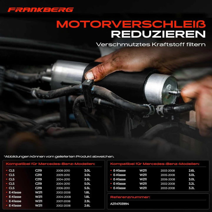 Frankberg Kraftstoffpumpe Benzinfilter für CLS C219 E-Klasse S211 W211 2002-2010 A2114703994