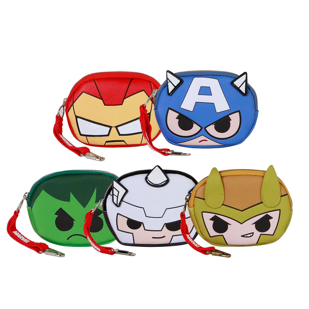 Marvel Sortiert Marvel-Chibi Pill Geldbörse Zähleranzeige, Mehrfarbig