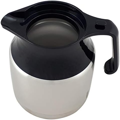 Helios Mondial Push Edelstahl-Isolierkanne, matt, 1 Stück (1er Pack)