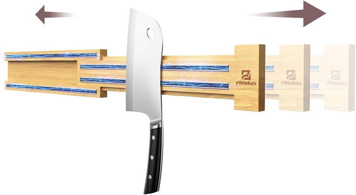 Erweiterbar Magnetleiste Messer mit Extra Starkem Magnet, von 40 bis 80cm Messerhalter Magnetisch Ho