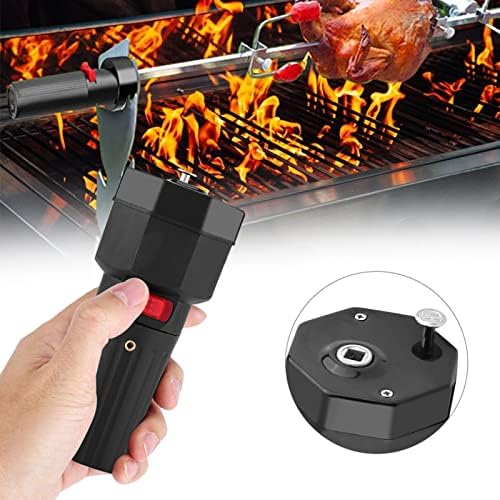 FTVOGUE Elektrischer Grill BBQ Grill Braten Motor 1.5V batteriebetriebene Schwarze Farbe