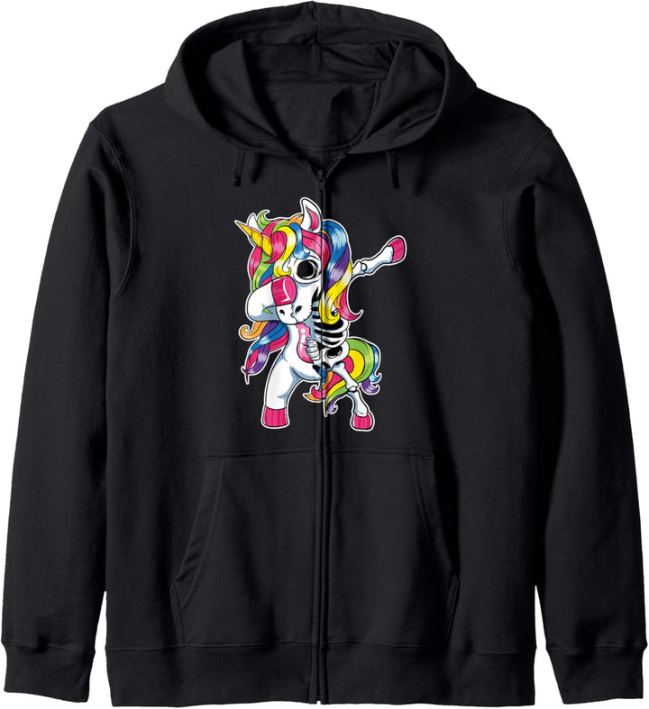 Einhörner Skelett Halloween Kostüm 2020 Pferd Dab Einhorn Kapuzenjacke