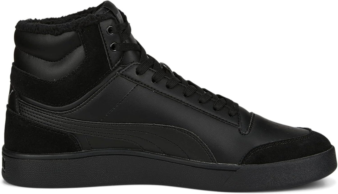 PUMA Unisex Shuffle Mid Fur Sneaker 38 EU Schwarz Puma Black Puma Black Steel Gray, 38 EU Schwarz Pu