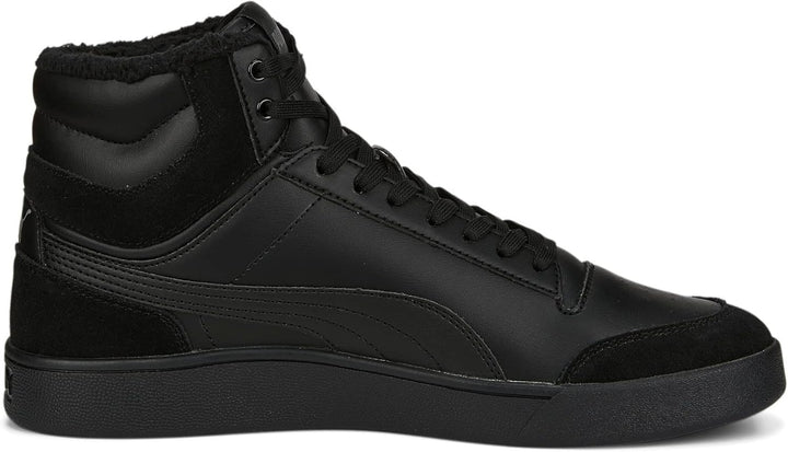 PUMA Unisex Shuffle Mid Fur Sneaker 38 EU Schwarz Puma Black Puma Black Steel Gray, 38 EU Schwarz Pu