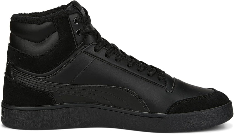 PUMA Unisex Shuffle Mid Fur Sneaker 37 EU Schwarz Puma Black Puma Black Steel Gray, 37 EU Schwarz Pu