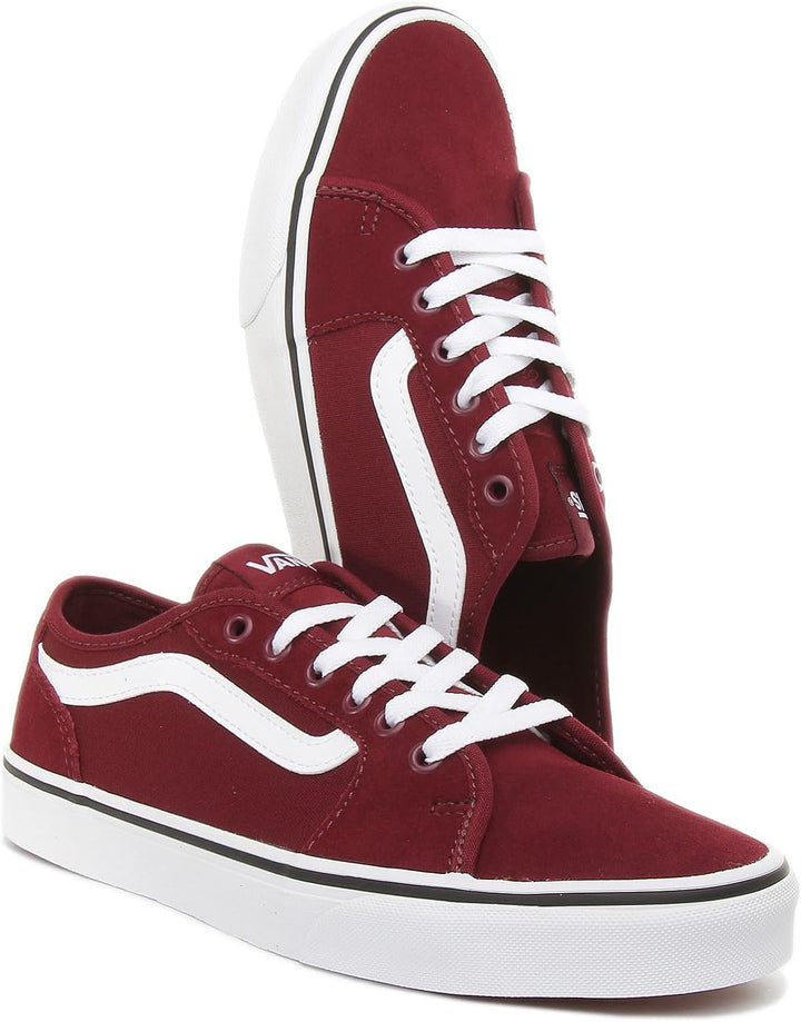 Vans Herren Filmore Decon Wildleder Canvas Trainer, Black/Black 40.5 EU Suede Canvas Port Royale Whi