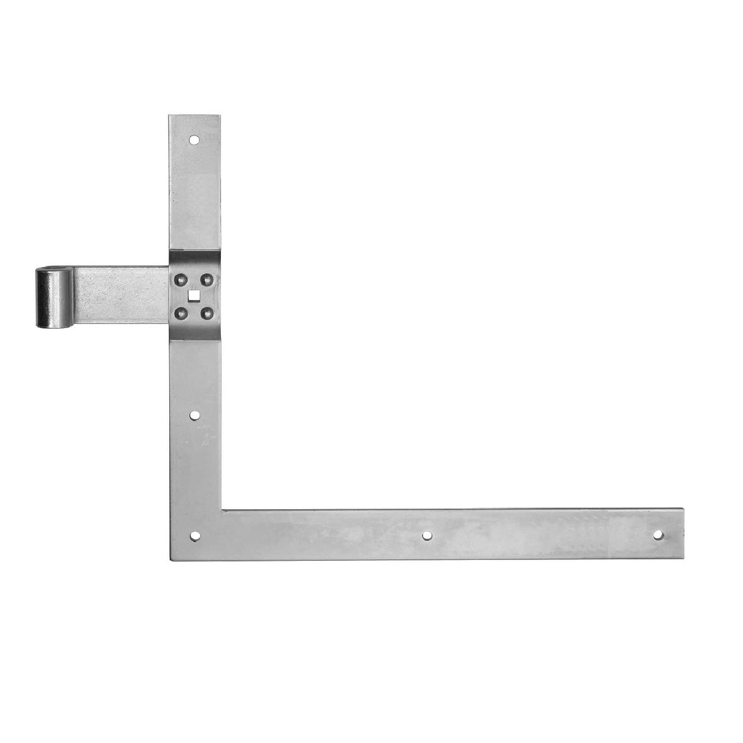 Pollmann®Baubeschläge 1204080 Winkelband Rolle Ø 16 mm, 400 x 800 mm, hell verzinkt, 1 Paar Durchmes