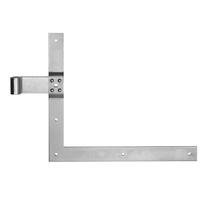 Pollmann®Baubeschläge 1204080 Winkelband Rolle Ø 16 mm, 400 x 800 mm, hell verzinkt, 1 Paar Durchmes