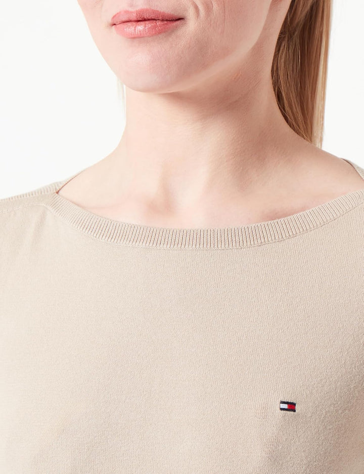 Tommy Hilfiger Damen Pullover Strickpullover 3XL Grosse Grössen Beige (Beige), 3XL Grosse Grössen Be