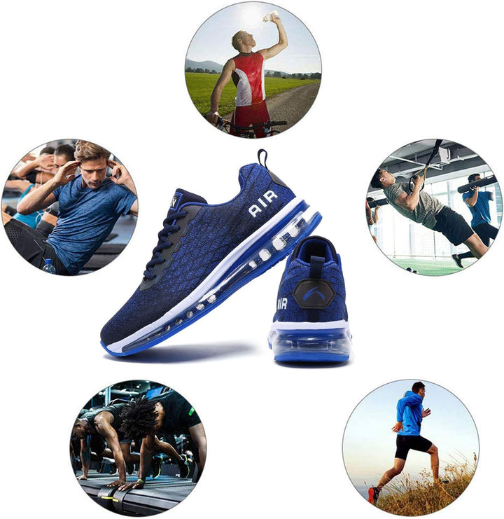 Azooken Laufschuhe Herren Damen Sportschuhe Joggingschuhe Tennisschuhe Strassenlaufschuhe Freizeit S