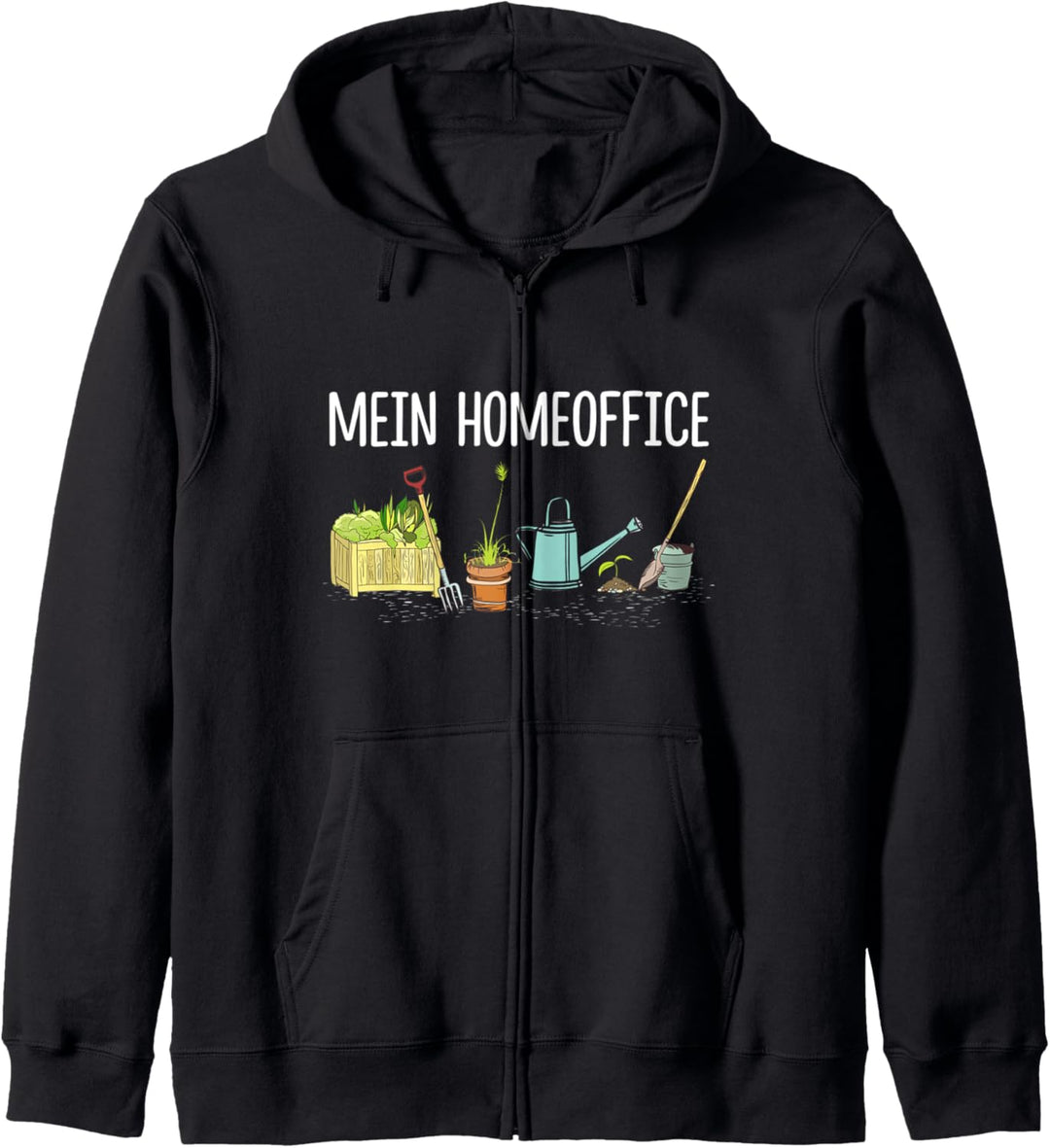 Gartenarbeit Mein Homeoffice Gärtner Schrebergarten Beet Kapuzenjacke