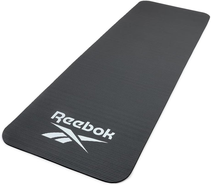 Reebok Trainingsmatte - Rutschfeste Gymnastikmatte aus natürlichem Gummi in 7mm, 10mm, 15mm und vers