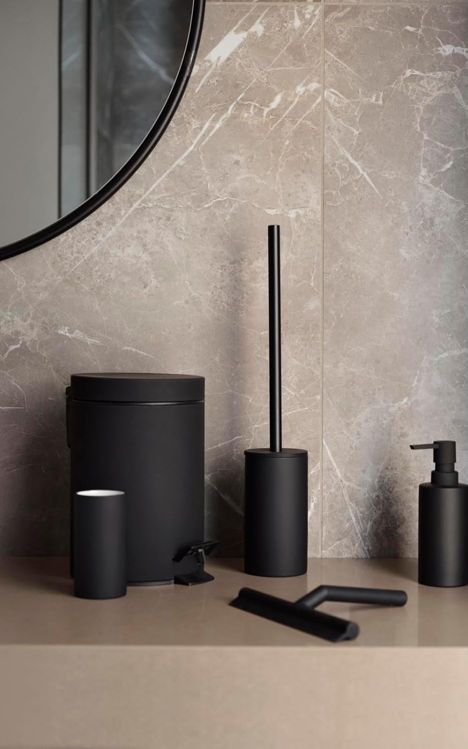 Zone Denmark Solo Toilettenbürste, Klobürste, WC-Bürste aus Porzellan, Stehend, Durchm. 8,4 cm, Höhe
