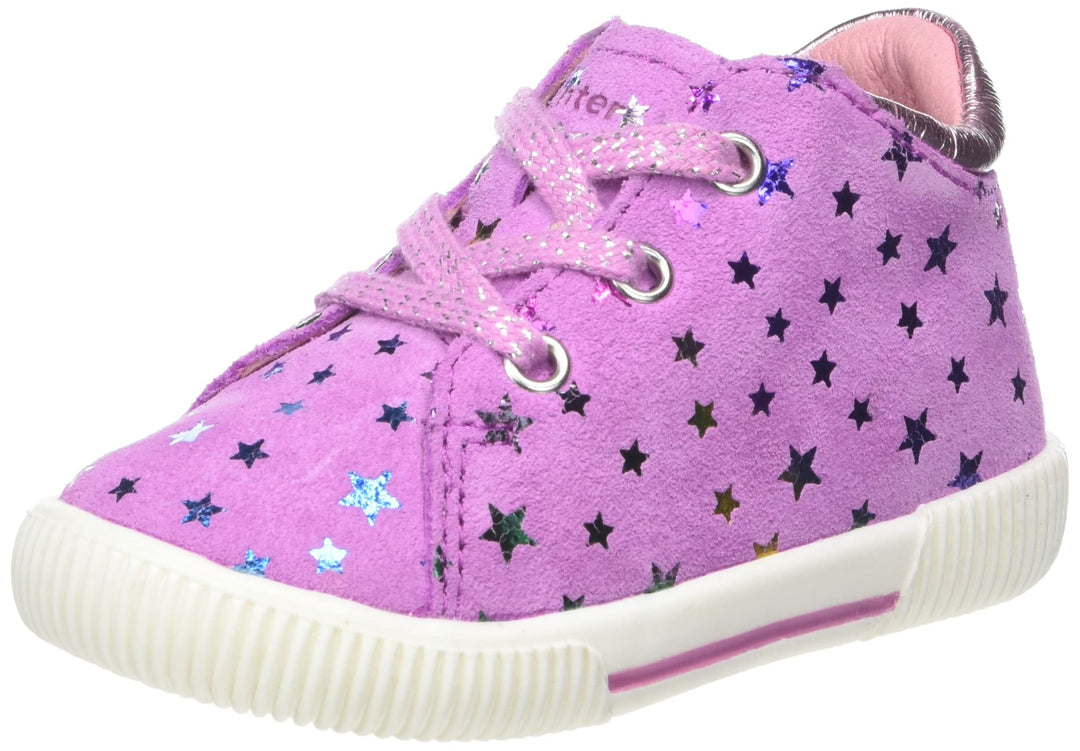 Richter Kinderschuhe Mädchen Vali Sneaker 25 EU Weit Rosette Candy, 25 EU Weit Rosette Candy