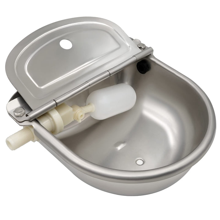 Automatischer Wassernapf aus Edelstahl mit Schwimmerventil, Wassertrog für Vieh, Hunde, Ziegen, Schw