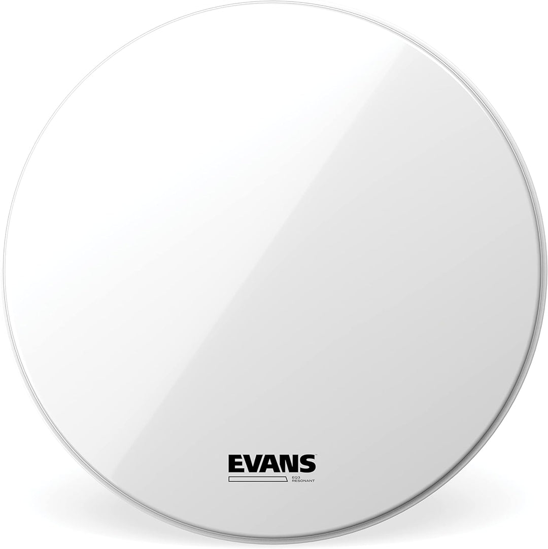 Evans BD20RSW-NP EQ3 Resonanzfell Bassdrum 50,8 cm (20 Zoll) ohne Loch weiss 20 inch Smooth White, 2