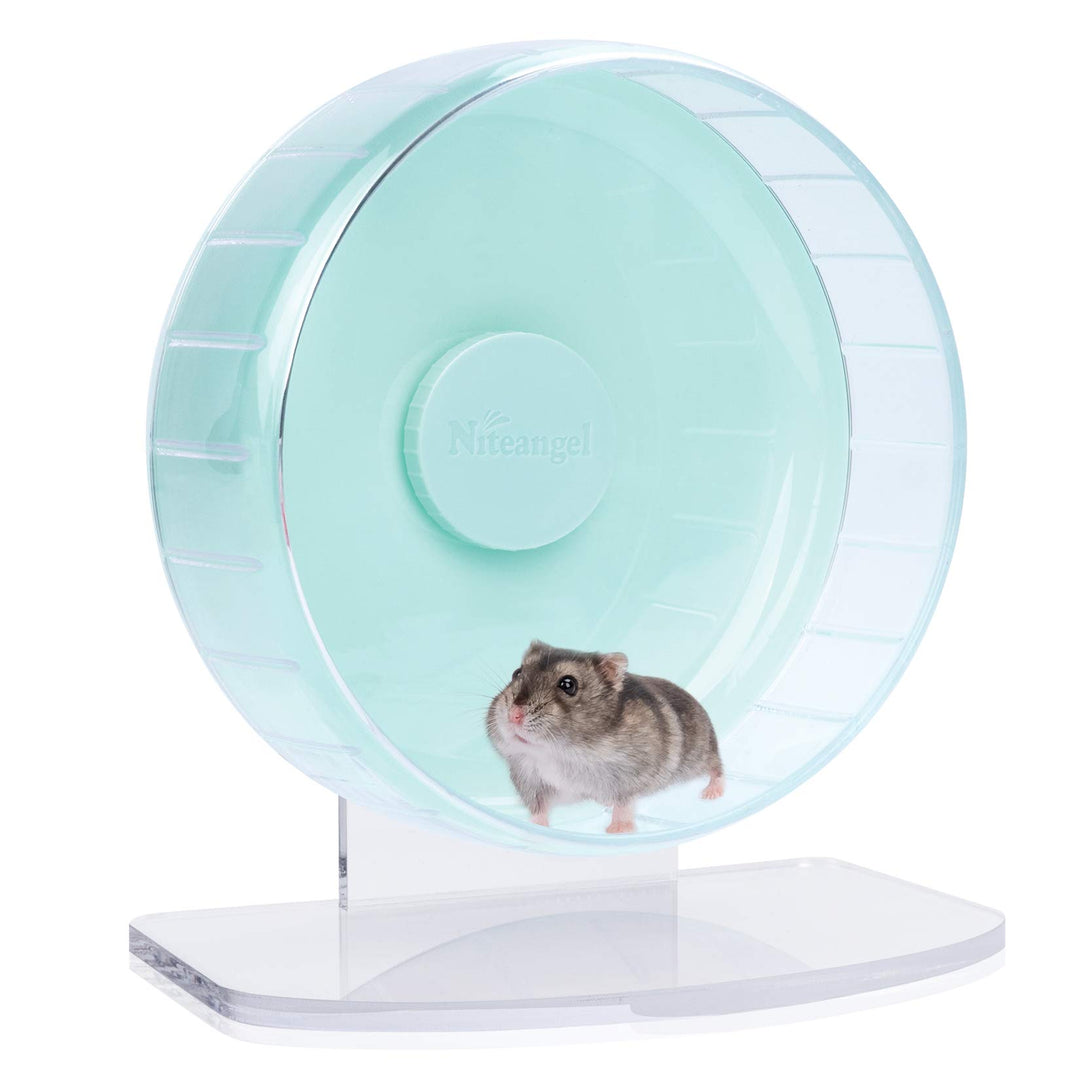 Niteangel Super-leise Hamsterräder - Leise Spinner-Hamsterräder mit verstellbarem Ständer für Zwergh