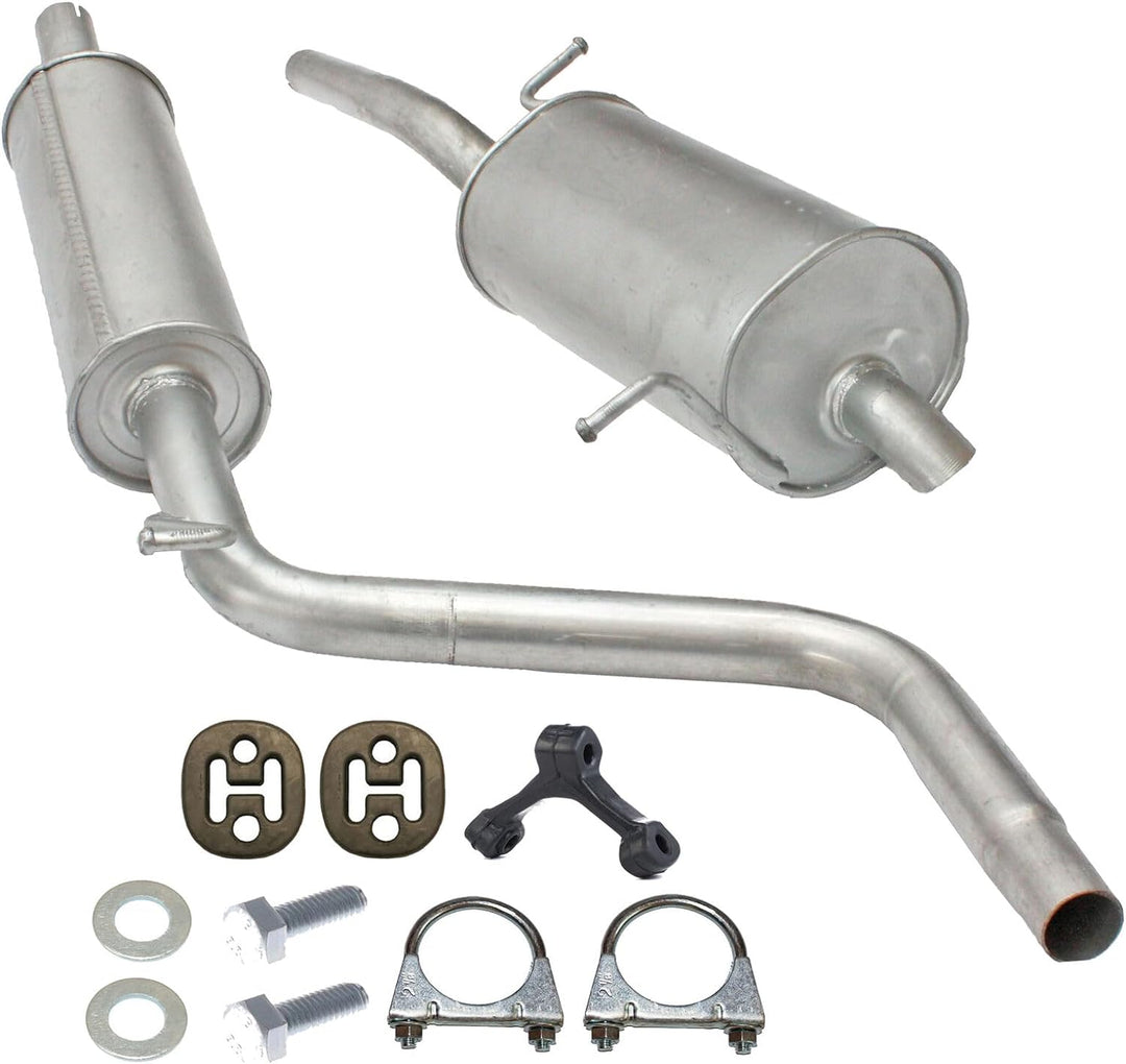 Ferroz Export Ersatz für Auspuffanlage Auspuff Schalldämpfer ab Kat VW Caddy 2004-2010 1.4