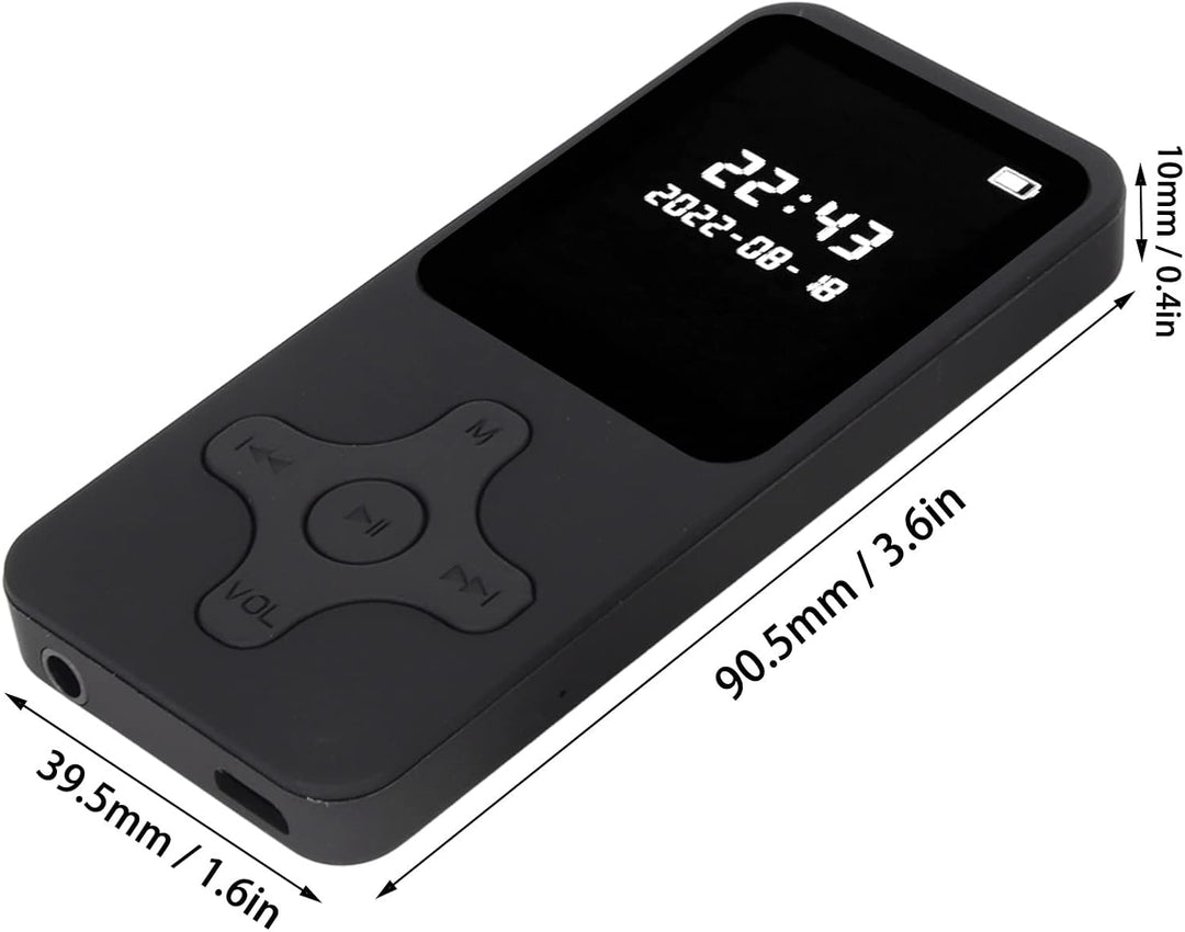 MP3 Player, MP4 Player, MP3 Musik Player mit BT5.0, Klassischer Digitaler LCD Bildschirm mit 1,77 Zo