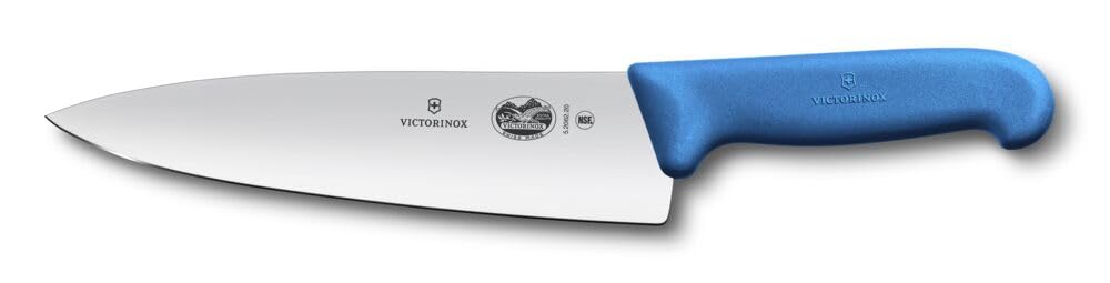 Victorinox Fibrox Kochmesser, Breites Universalmesser für Fleisch, Fisch, Gemüse und Kräuter, 20 cm,