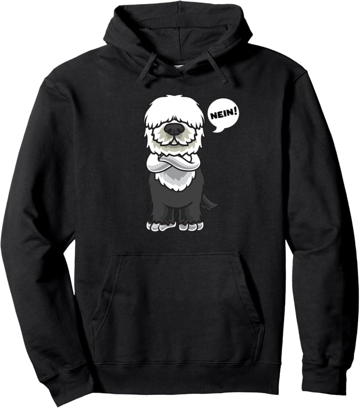 Sturer Old English Sheepdog Hund lustig Hundefan Pullover Hoodie