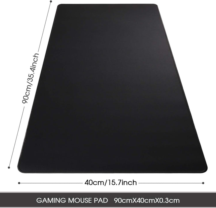 HIHUHEN Gaming-Mauspad, 90 x 40 x 0,3 cm, XXL-Mauspad, Tischmatte/grosse Grösse, verbesserte Präzisi