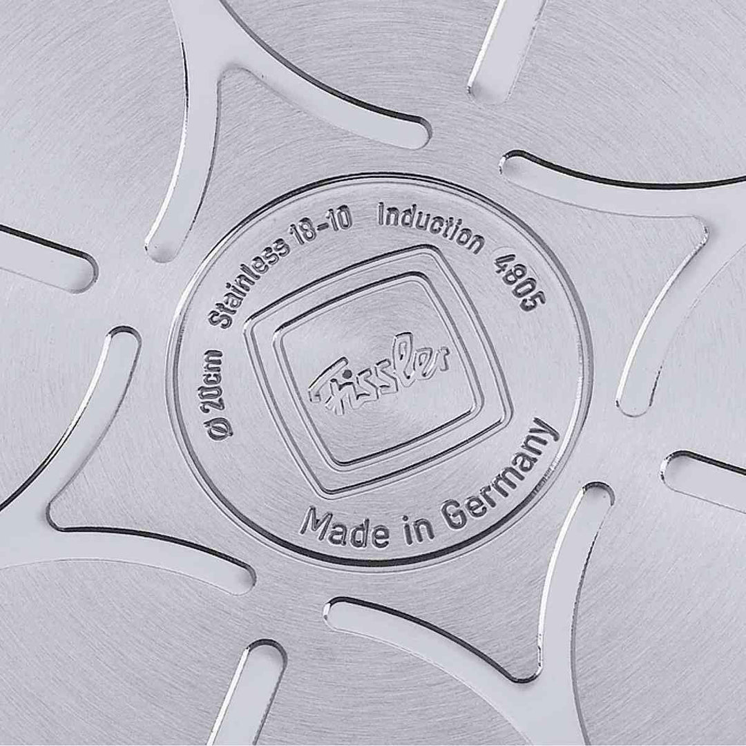 Fissler Intensa / Edelstahl-Topfset, 4-teilig, Töpfe mit Metall-Deckel (2 Kochtöpfe, 1 Bratentopf, 1