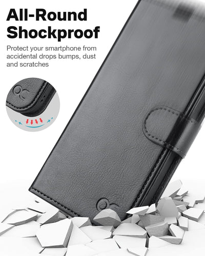 OCASE Hülle iPhone 14 Pro [Abnehmbare magnetische Hülle] [Kabelloses Laden] [Displayschutz] [Kartenf