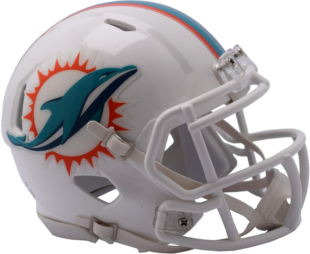 Riddell Speed Mini Helm Miami Dolphins Einheitsgrösse Weiss, Miami Dolphins Einheitsgrösse Weiss