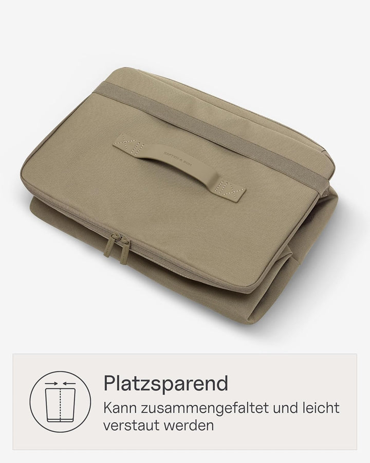 Kapten & Son Vaasa Cooling Inlay Large Khaki | 25L Thermotasche aus recyceltem PET für Shopping Bask