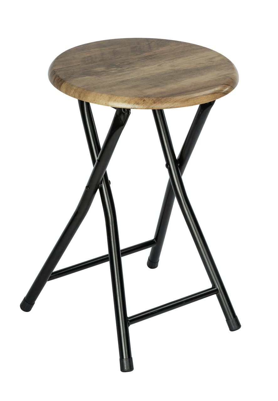 WENKO Badhocker Mod. Forio, zusammenklappbar, kleiner Tisch im Industrial-Design oder Pflanzenhocker