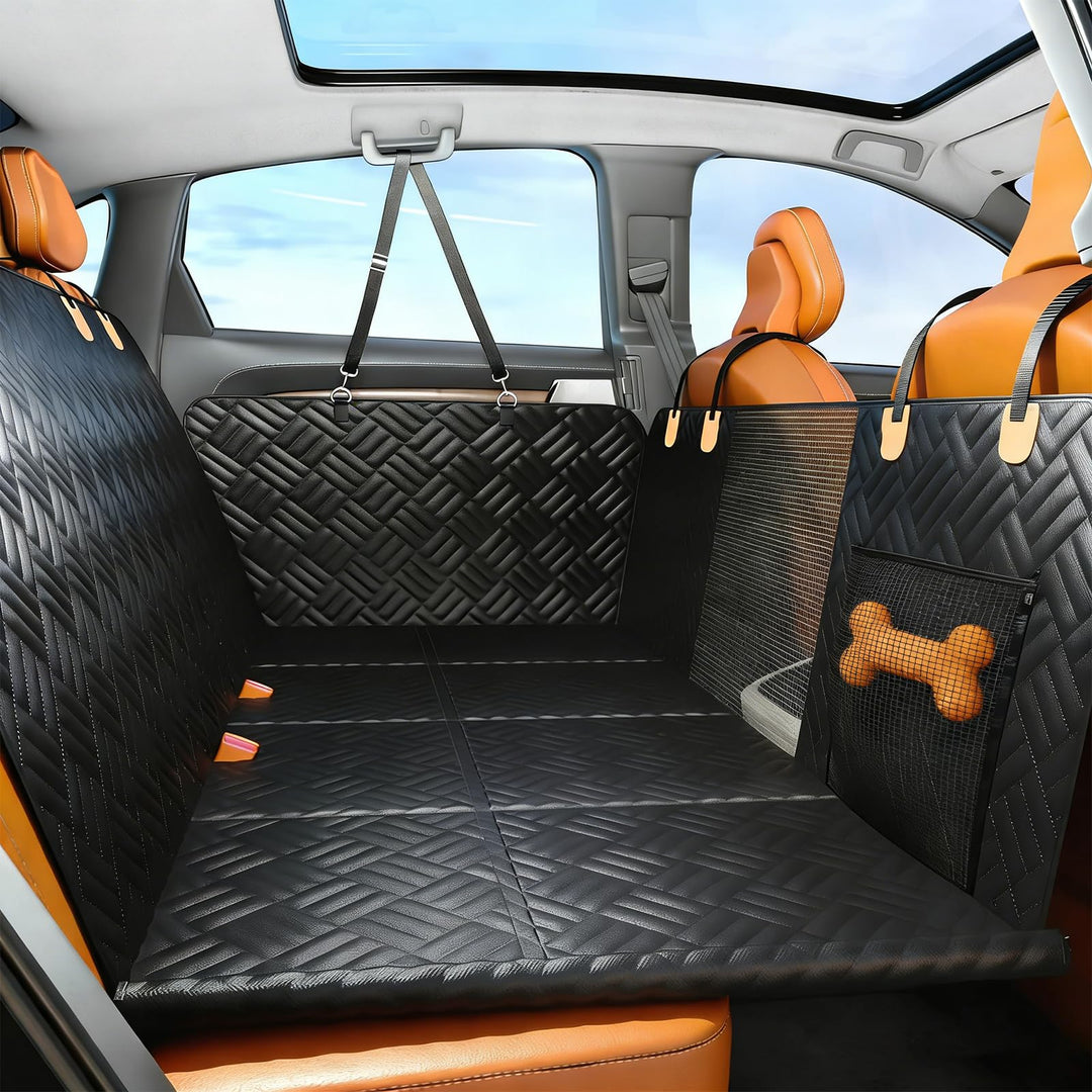 Hundedecke Auto Rückbank 130x154CM, wasserdichte Auto Hundedecke 600D Oxford Stoff mit Rutschfester