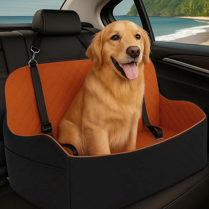 Hunde Autositz für grosse & mittelgrosse Hunde bis 25 kg | Autositze mit Dicker Polsterung, Sicherhe