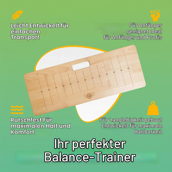 woodpower® PowerBoard: Handstand-Board &amp; Arm-Balance Trainer für die perfekte und komfortable Handpo