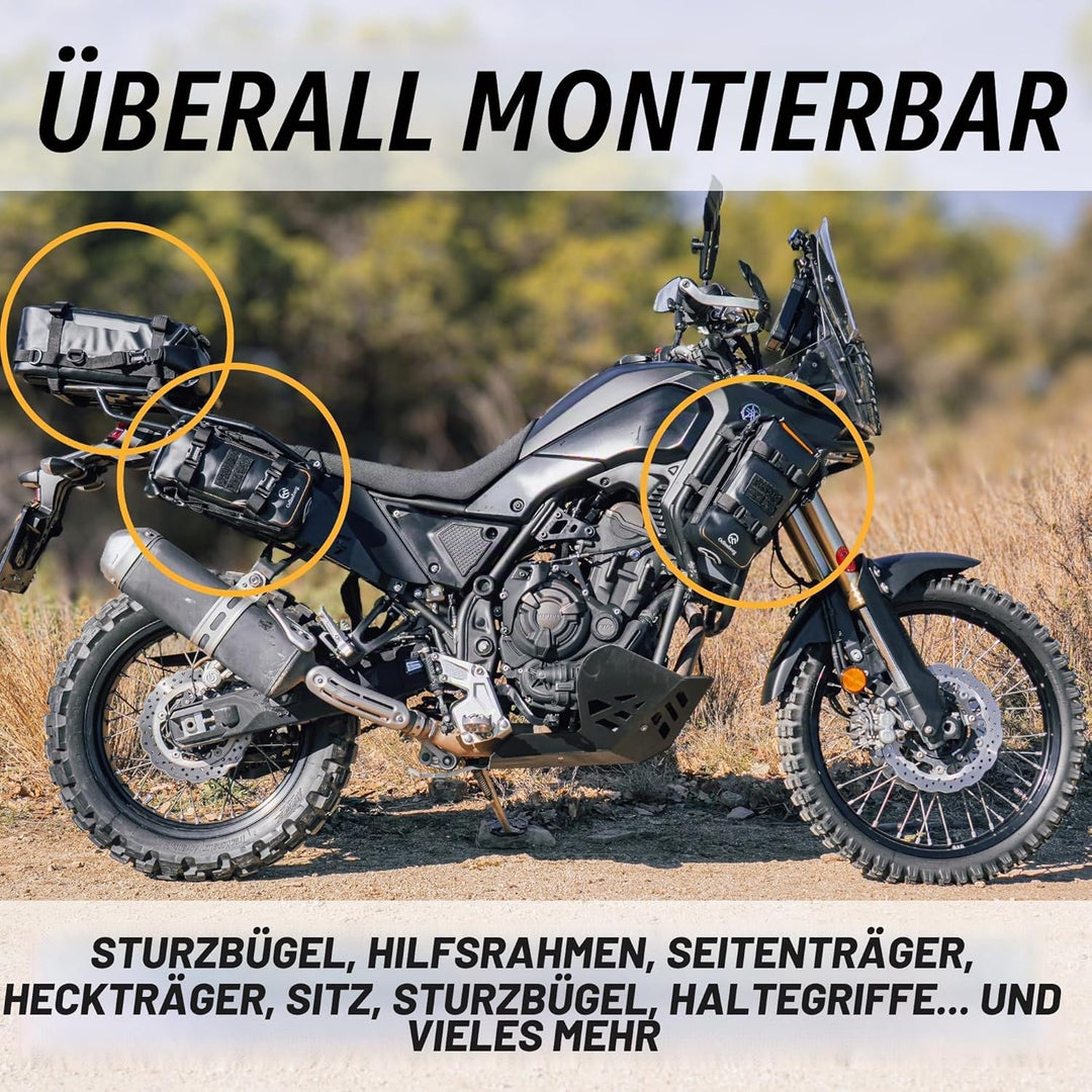 Odinsberg 3,5L wasserdichte Motorrad Hecktasche und Sturzbügel Tasche 3.5L, 3.5L