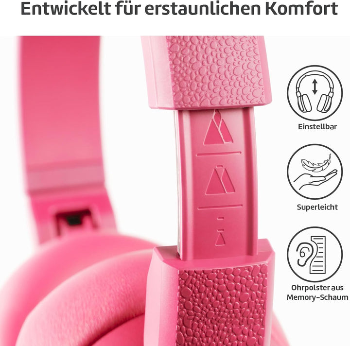 POGS Drahtloser Bluetooth Over-Ear Noise Cancelling-Kopfhörer | The Turtle | Faltbarer robuster Kopf