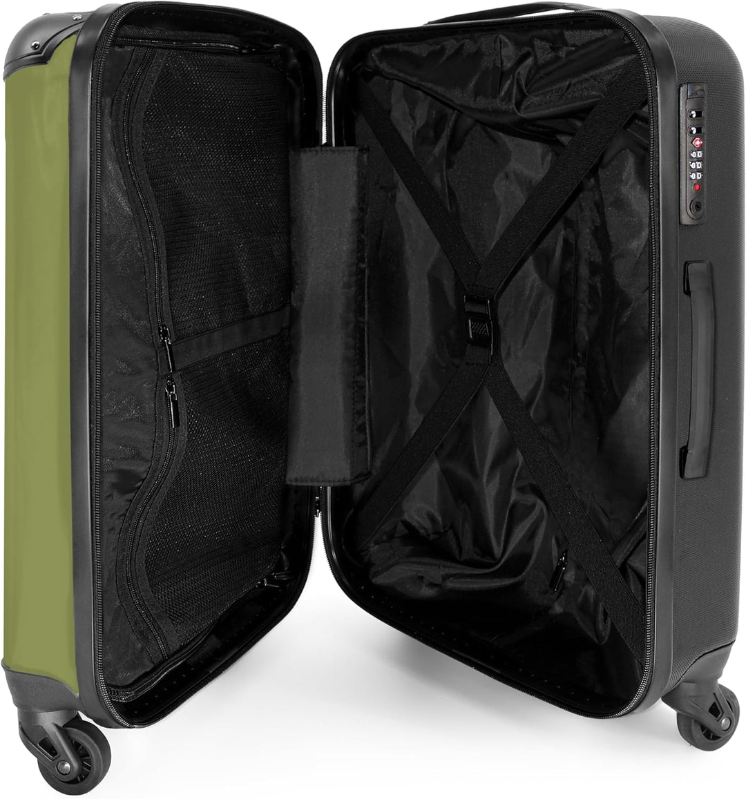Koffer Mittelgross 67x43x25 cm Hartschalenkoffer L Trolley Rollkoffer 4 Rollen Leicht Hartschale Mit