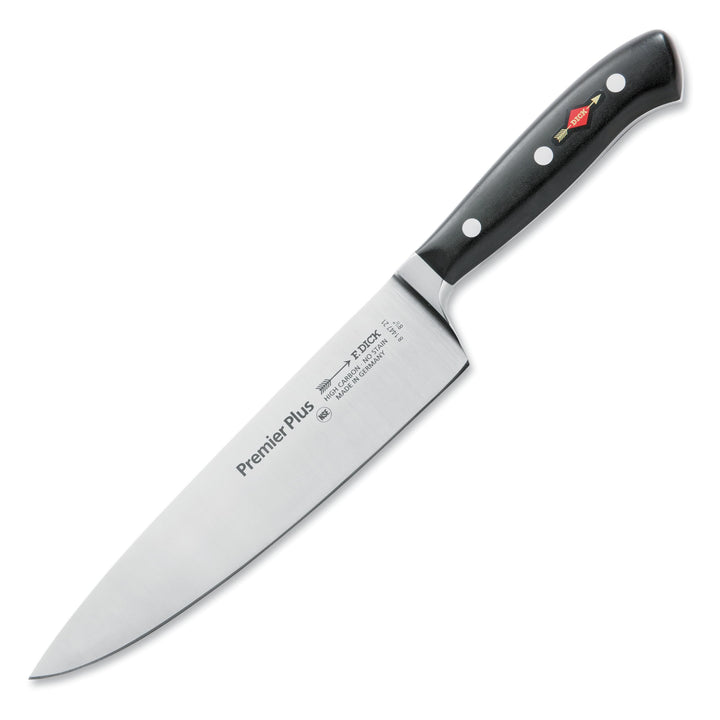 F. DICK Kochmesser, Küchenmesser, Premier Plus (Messer mit Klinge 21 cm, X50CrMoV15 Stahl, nichtrost