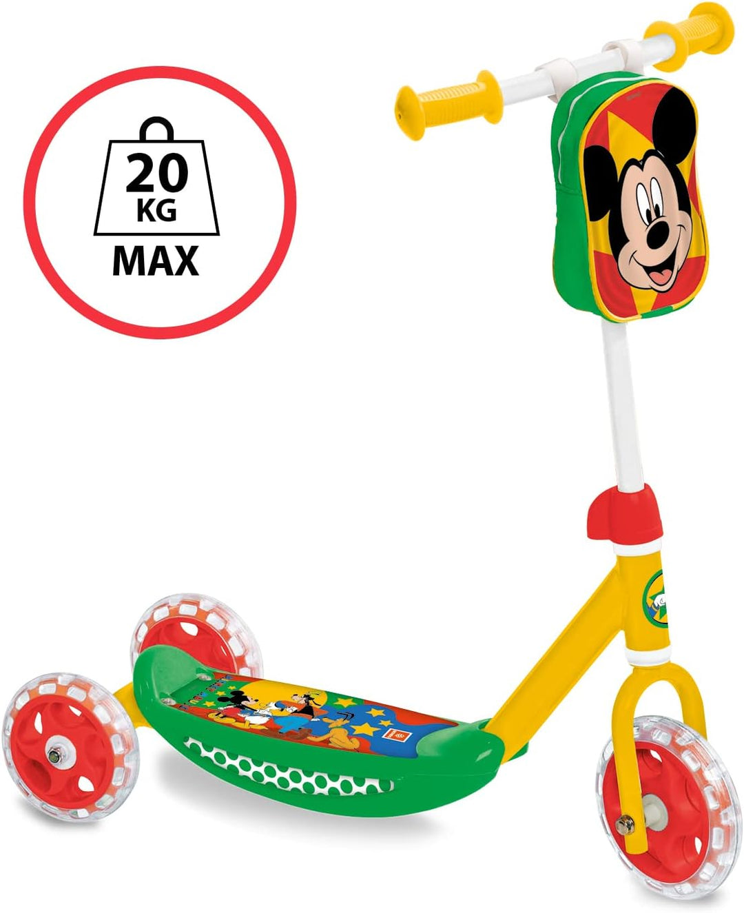 Mondo Toys - My First Scooter MICHEY Scooter Baby 3 Räder mit Tragetasche für Kinder ab 2 Jahren - 1