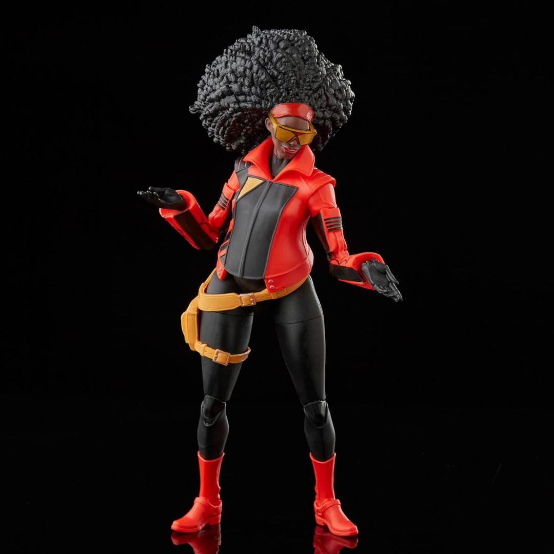 Spider-Man Marvel Legends Series Across The Verse (Part One) 15 cm grosse Jessica Drew Figur, 2 Acce