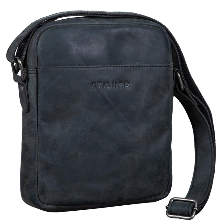 STILORD 'Nils' Vintage Ledertasche Umhängetasche Klein für Herren Damen Tablettasche 9.7 Zoll DIN A5
