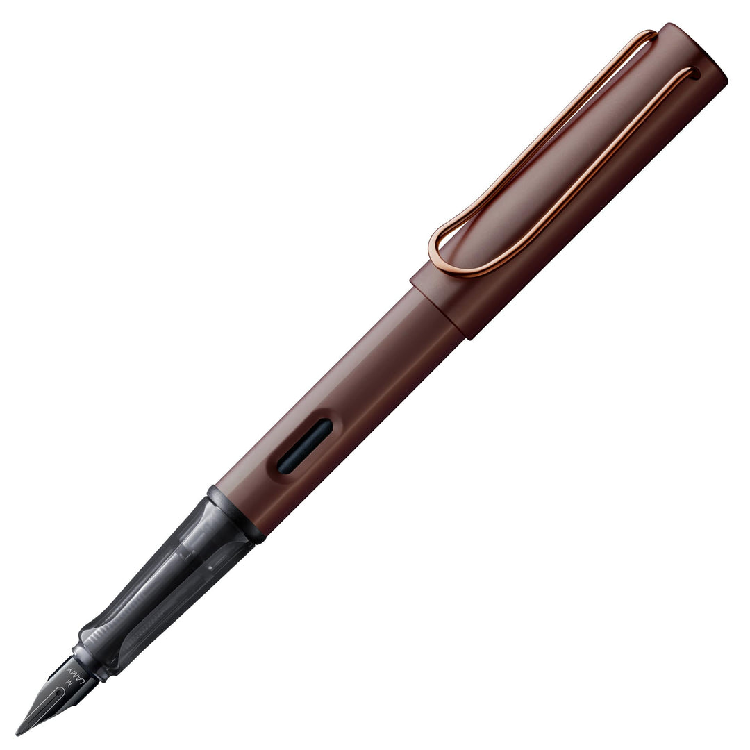 LAMY Lx Füllhalter 090 – Füller aus Aluminium eloxiert in der Farbe Marron (kastanienbraun) mit tran