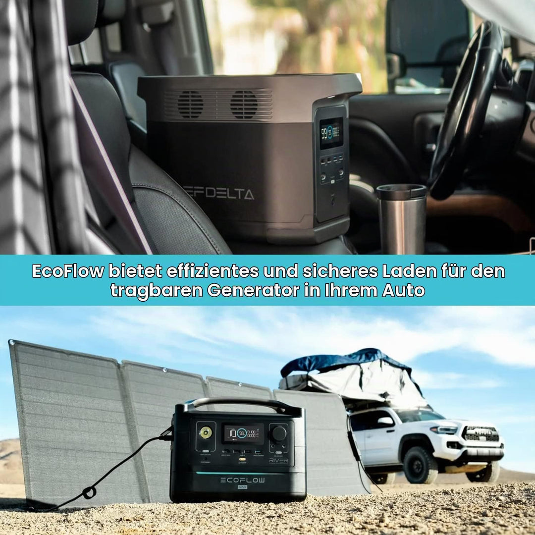 KFD XT60 KFZ-Ladekabel Auto Ladegerät für Ecoflow Delta 2 River Tragbare Powerstation, ALLPOWERS R15