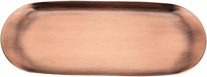Jeanoko 430 Edelstahl-Aufbewahrungstablett, Glatte Linien, Schreibtisch-Dekor-Organizer, 23 X 9,4 cm