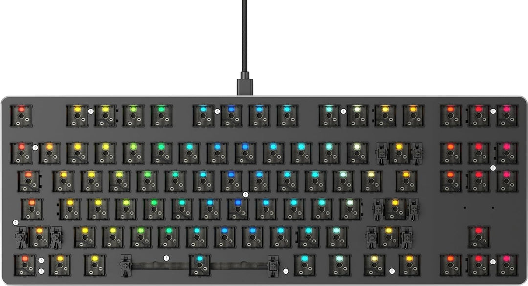 Glorious Gaming GMMK TKL (85%) Barebones (Frame Only) – Mechanisches Gaming-Keyboard, tastenweise RG